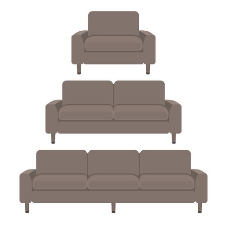 Sofa Illustration Setのイラスト素材