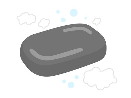 Charcoal Soap Illustrationのイラスト素材
