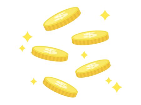 Dollar Coin Illustrationsのイラスト素材