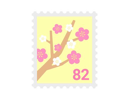 Illustration of Japanese stampsのイラスト素材