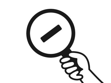 Magnifying glassのイラスト素材