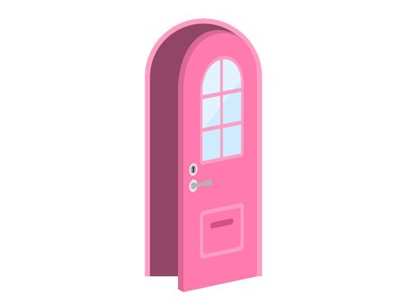 Illustration of an open doorのイラスト素材