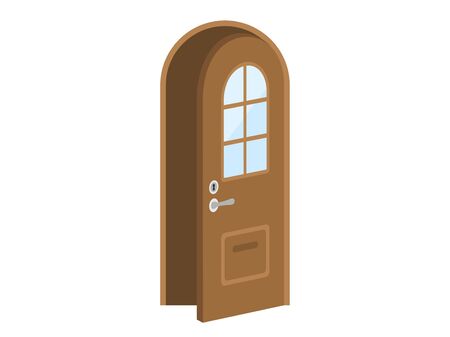 Illustration of an open doorのイラスト素材