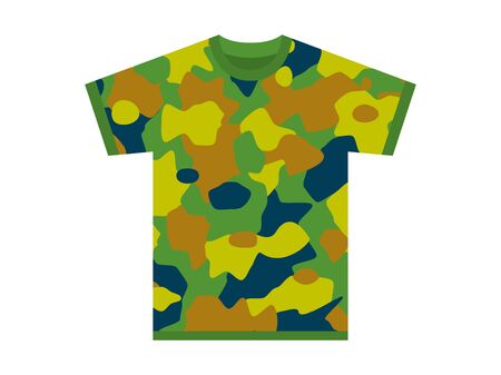 Camouflage T-shirtのイラスト素材