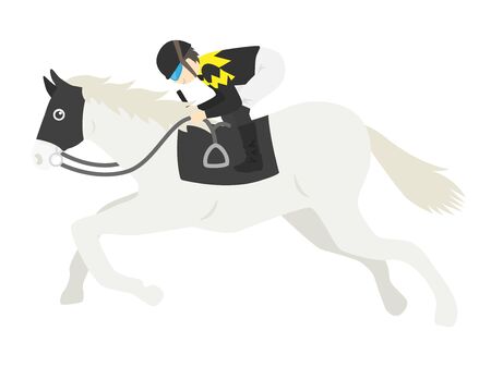 Illustration of a racehorseの写真素材