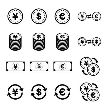 Financial Icon Illustration Setのイラスト素材