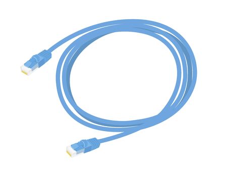 Illustration of wired LAN cable