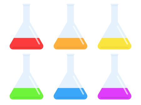 Illustration of liquid in a flaskの写真素材