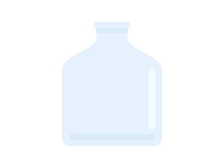 Illustration of an empty bottleのイラスト素材