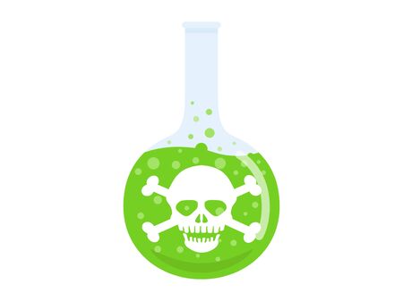 Illustration of poison in a flaskのイラスト素材
