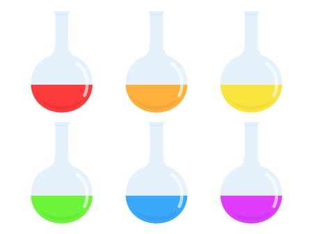 Illustration of liquid in a flaskのイラスト素材