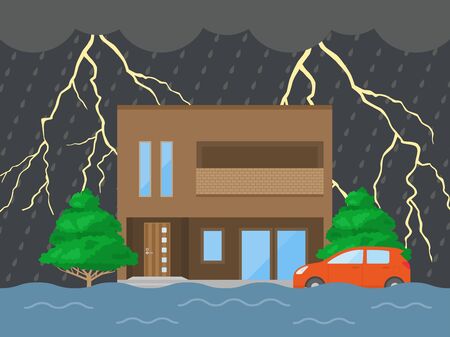Thunderstorm Illustrationsのイラスト素材