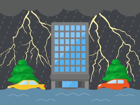 Thunderstorm Illustrationsのイラスト素材