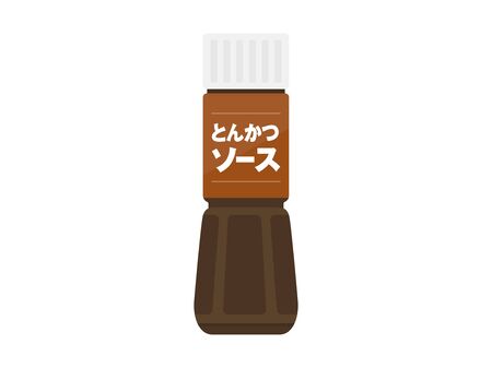 Illustration of Tonkatsu Sauceのイラスト素材