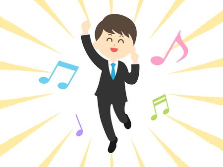 Happy businessmanのイラスト素材