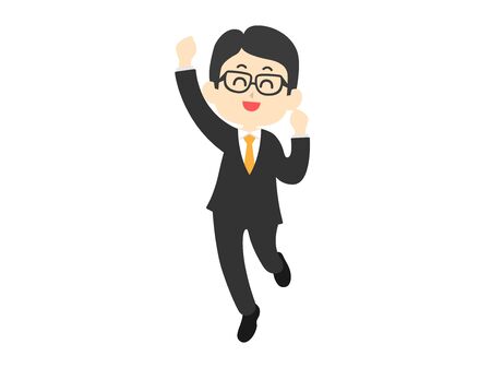 Happy businessmanのイラスト素材