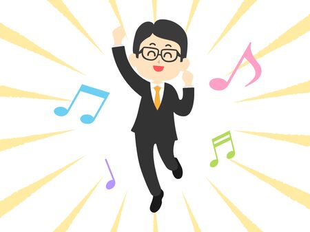 Happy businessmanのイラスト素材