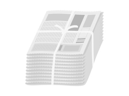Illustration of newspaper garbageのイラスト素材
