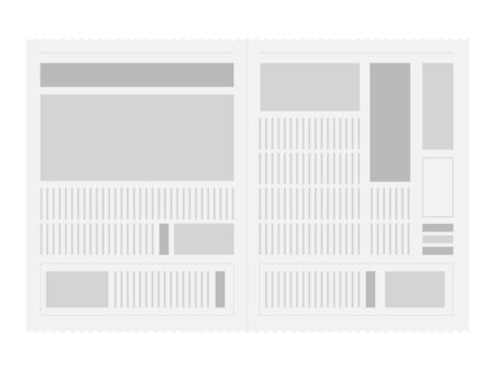 Illustration of the newspaperのイラスト素材