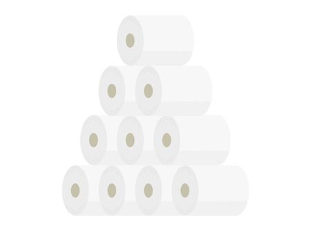 Illustration of toilet paperのイラスト素材