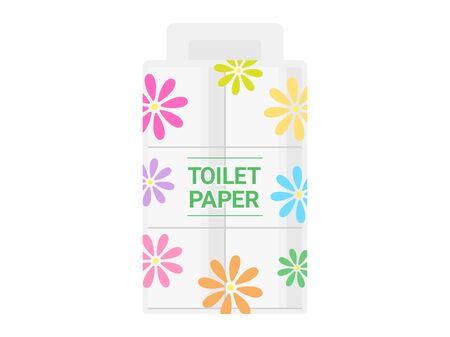 Illustration of toilet paperのイラスト素材