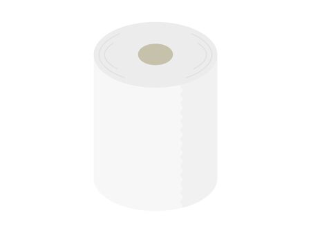 Illustration of toilet paperのイラスト素材