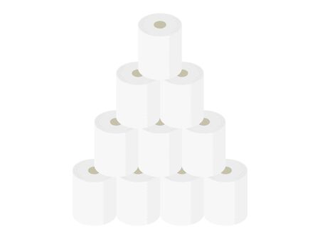 Illustration of toilet paperのイラスト素材