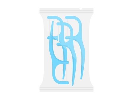 Illustration of interdental brushのイラスト素材