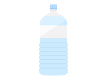 Illustration of water in a pet bottleのイラスト素材