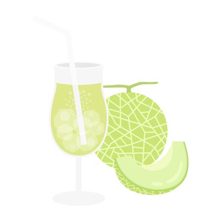 Illustration of melon juiceのイラスト素材