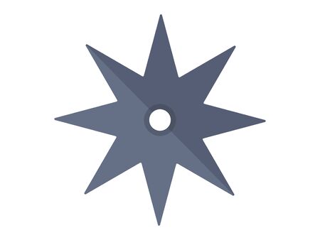 Illustration of the shurikenのイラスト素材