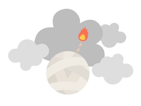 Smoke ball illustrationsのイラスト素材