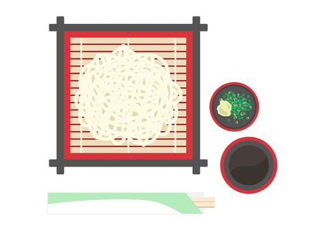 Illustration of Udon Noodlesのイラスト素材