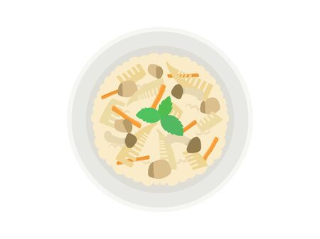 Illustration of cooked riceのイラスト素材