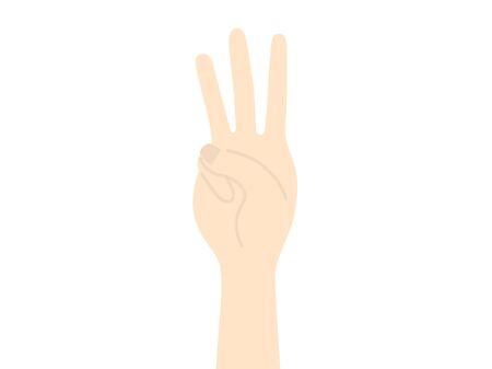 Illustration of hand gesturesのイラスト素材