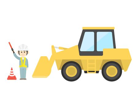 Wheel Loader Illustrationsのイラスト素材