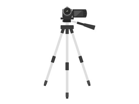 Video camera and tripod illustrationsのイラスト素材