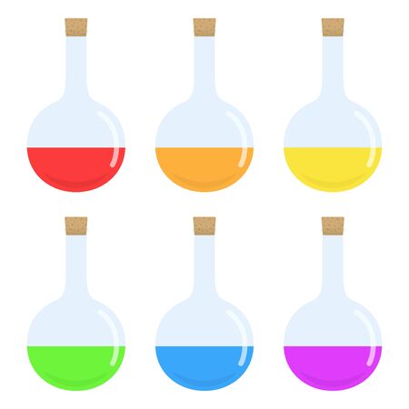 Illustration of liquid in a flaskのイラスト素材