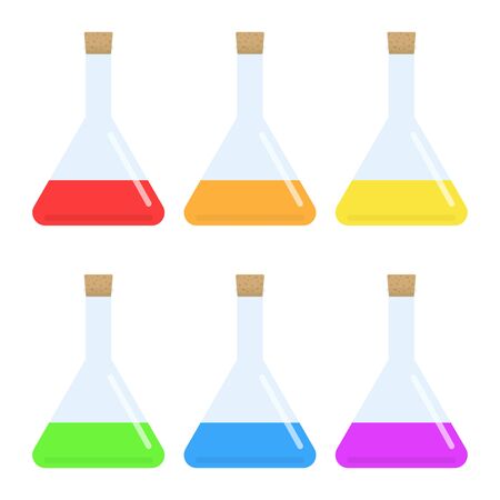 Illustration of liquid in a flaskのイラスト素材