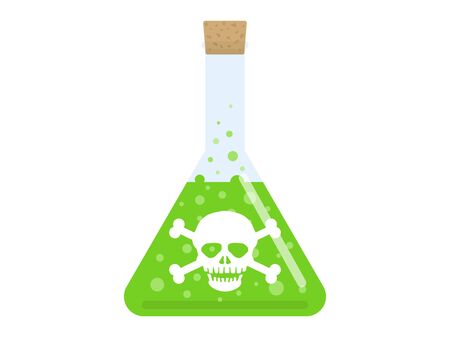 Illustration of poison in a flaskのイラスト素材