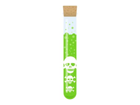 Illustration of a poison in a test tubeのイラスト素材