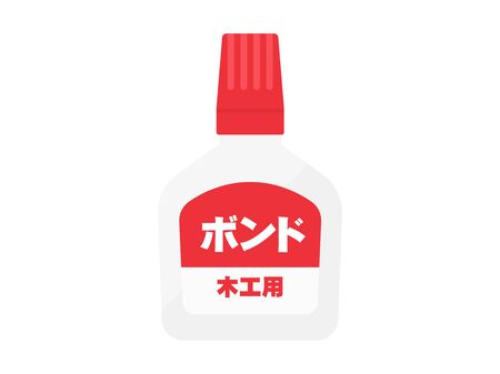 Illustration of Bond for woodworkingのイラスト素材