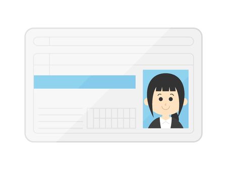 Illustration of women's licensesのイラスト素材