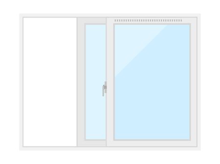 Illustration of an open windowのイラスト素材
