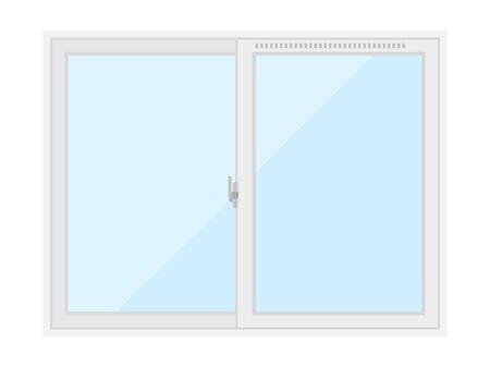 Illustration of closed windowsのイラスト素材