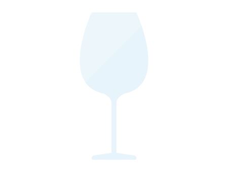 Illustration of an empty wine glassのイラスト素材