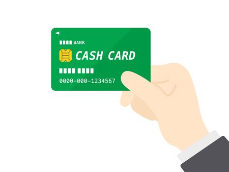 Bank Cash Card Illustrationsのイラスト素材