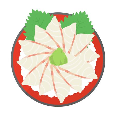 Illustration of seafood bowlのイラスト素材