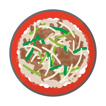 Illustration of yakiniku bowlのイラスト素材