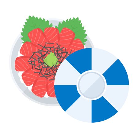 Illustration of tuna bowlのイラスト素材